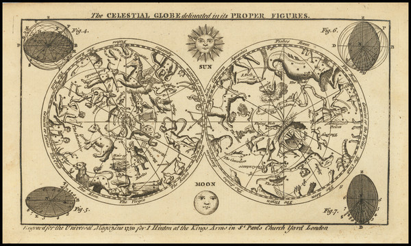 92-Celestial Maps Map By J. Hinton