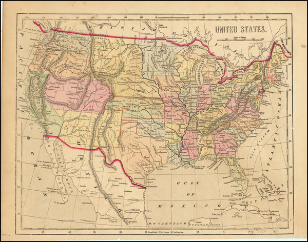 62-United States Map By Charles Morse