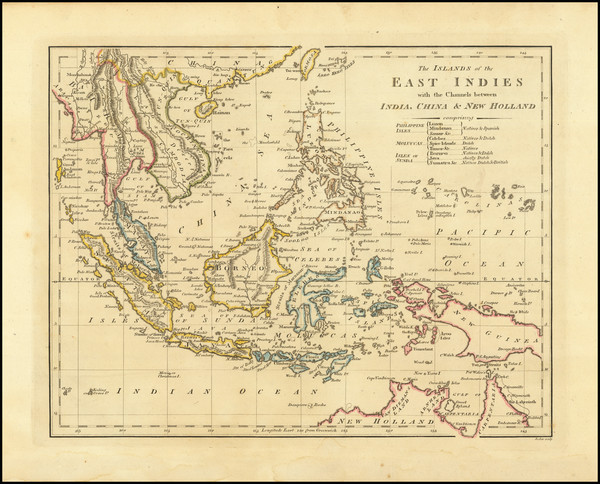 57-China, Southeast Asia and Philippines Map By Robert Wilkinson