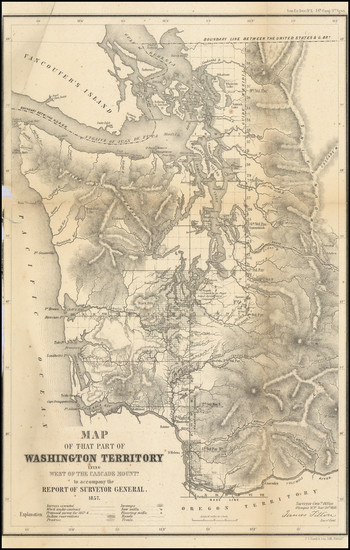 59-Washington Map By General Land Office