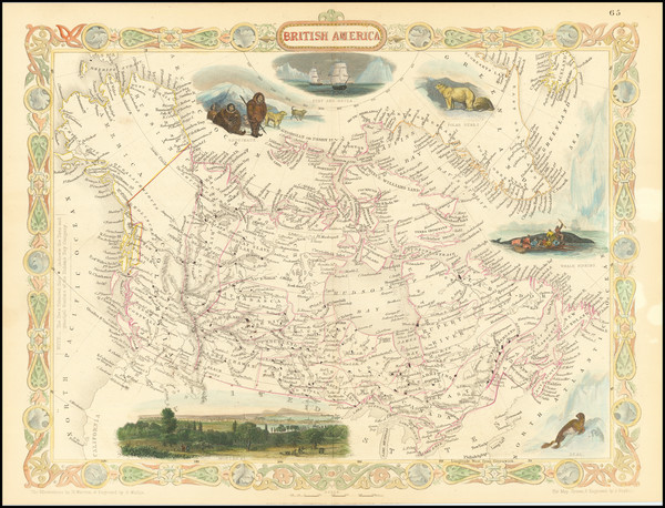 82-Canada Map By John Tallis