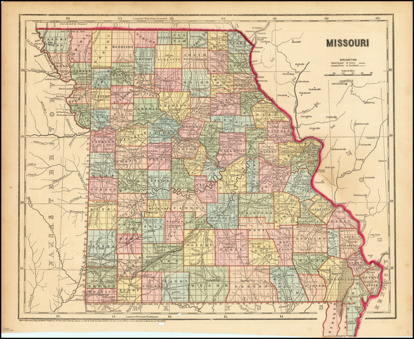 91-Missouri Map By Charles Morse