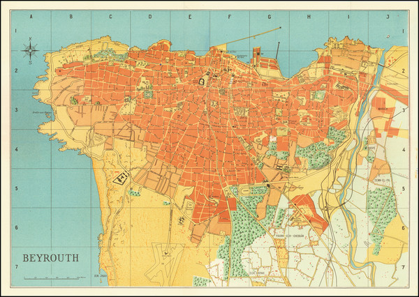 84-Middle East and Holy Land Map By Anonymous