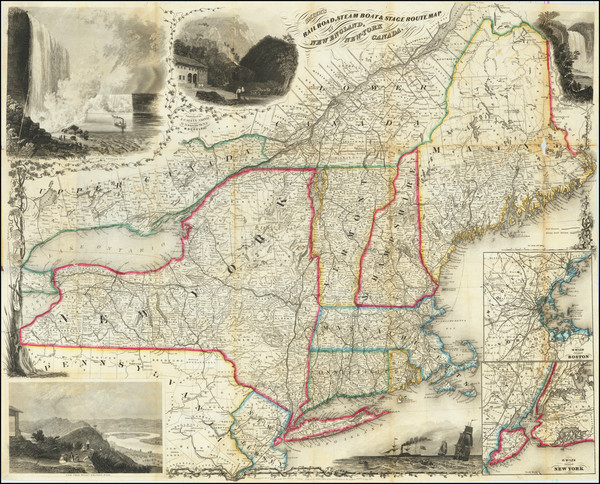 11-New England and New York State Map By J. Calvin Smith