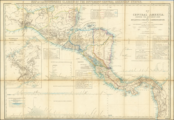 26-Central America Map By James Wyld