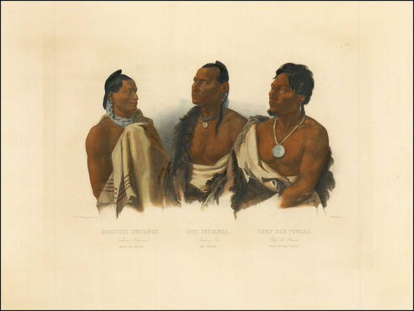 67-Portraits & People and Native American & Indigenous Map By Karl Bodmer