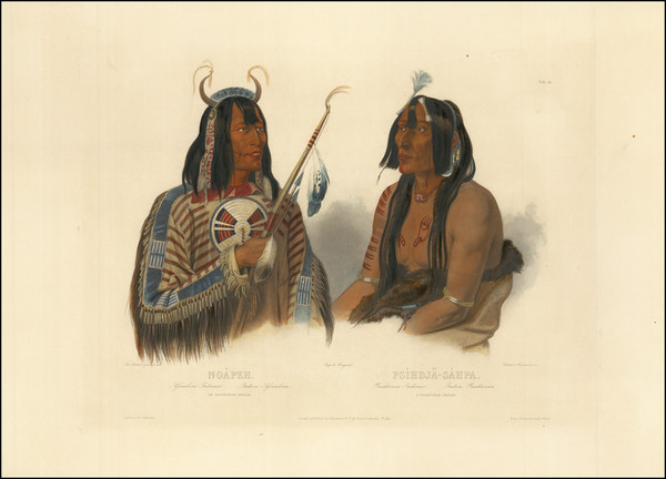 46-Portraits & People and Native American & Indigenous Map By Karl Bodmer