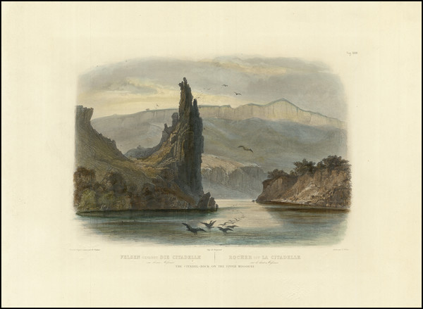 54-Montana Map By Karl Bodmer