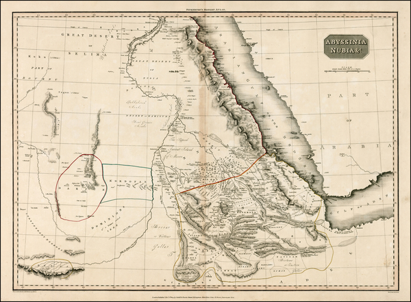 61-Middle East, Egypt and North Africa Map By John Pinkerton