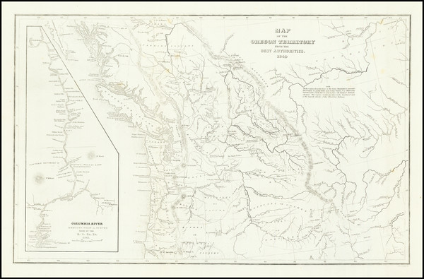 97-Washington, D.C., Utah, Nevada, Idaho, Montana, Utah, Wyoming and Oregon Map By Charles Wilkes