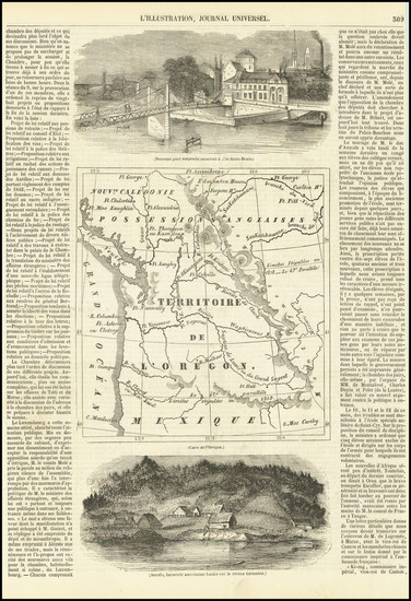 25-Pacific Northwest, Oregon and Washington Map By L'Illustration