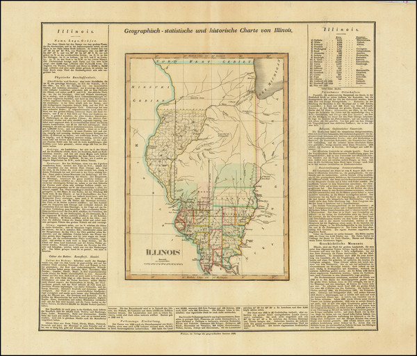 7-Midwest Map By Carl Ferdinand Weiland