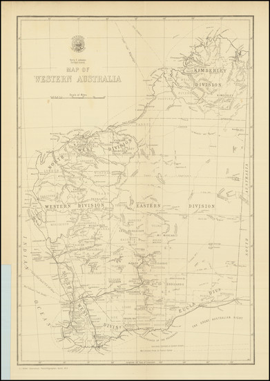 15-Australia Map By Department of Lands & Surveys