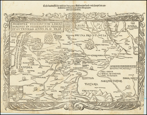 53-Russia Map By Sigismund Herberstein