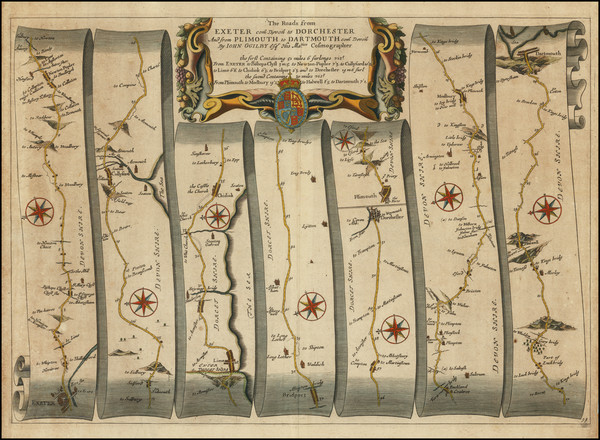 7-British Counties Map By John Ogilby