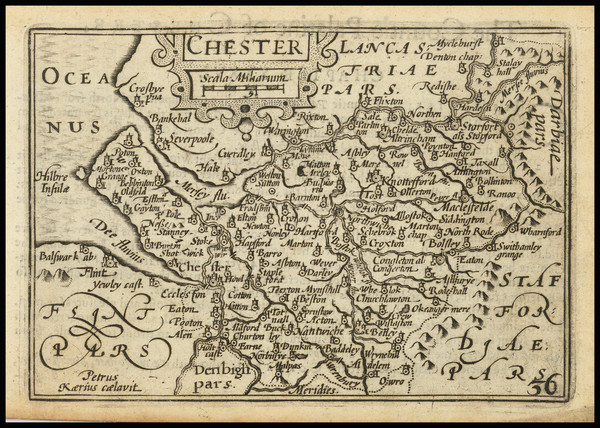 54-British Counties Map By John Speed