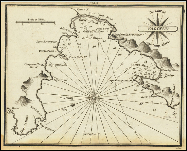 86-Corsica Map By William Heather