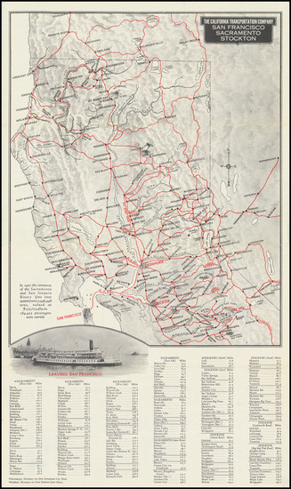 77-Other California Cities Map By California Transportation Company