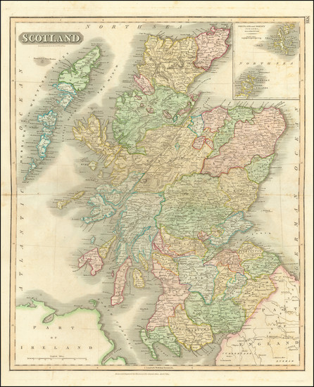 60-Scotland Map By John Thomson