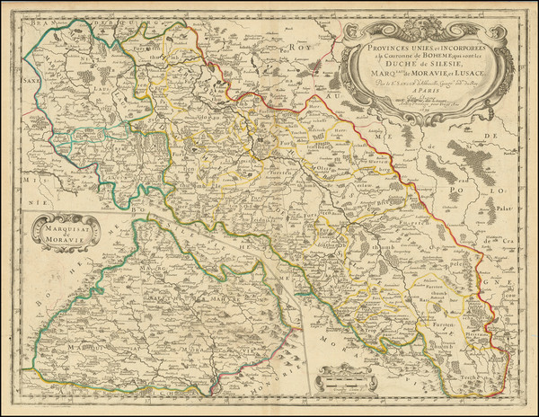 5-Poland, Czech Republic & Slovakia and Germany Map By Nicolas Sanson