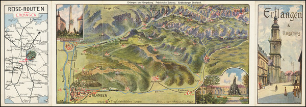 13-Süddeutschland Map By Franz Haegle