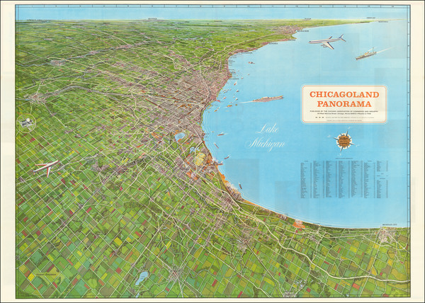 27-Chicago Map By Homer Grooman