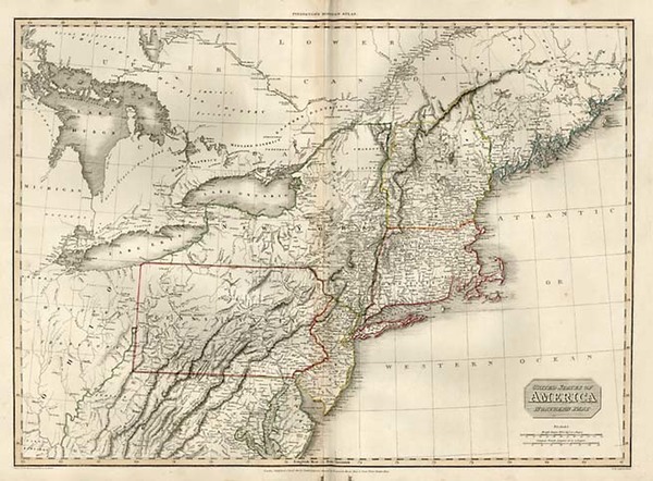 93-New England, Mid-Atlantic and Midwest Map By John Pinkerton