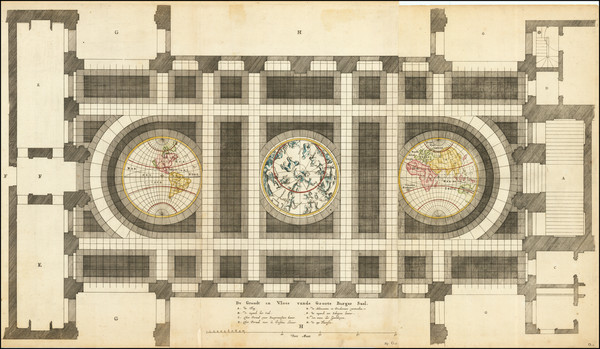 18-World, California as an Island, Celestial Maps and Curiosities Map By Jacob Vennekool