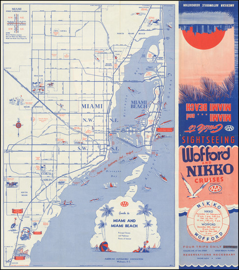 49-Florida Map By American Automobile Association