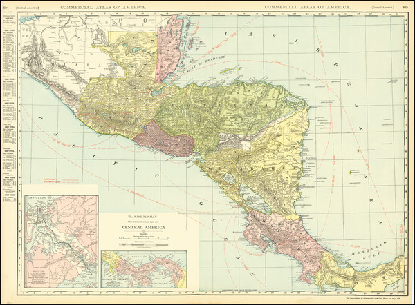 23-Central America Map By Rand McNally & Company