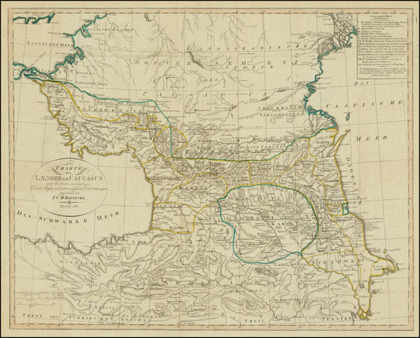 13-Russia, Ukraine, Central Asia & Caucasus and Turkey & Asia Minor Map By Iohann Matthias