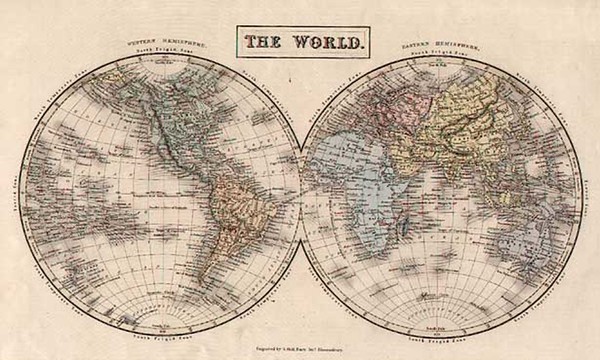 2-World and World Map By Adam & Charles Black