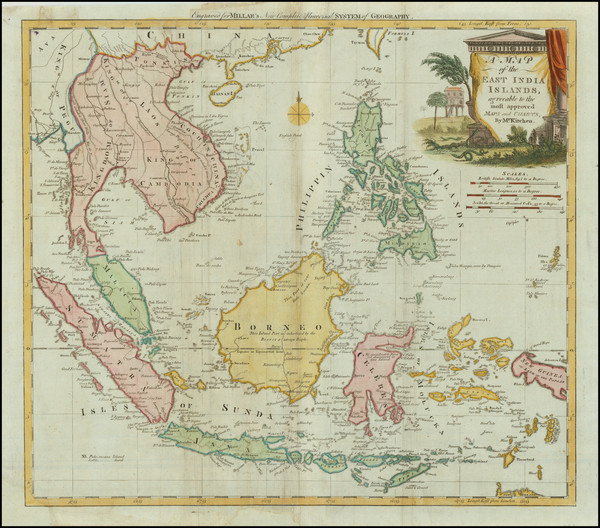 89-Southeast Asia, Philippines, Indonesia and Thailand, Cambodia, Vietnam Map By Thomas Kitchin