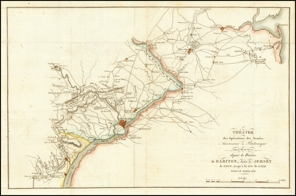 52-Mid-Atlantic, New Jersey, Pennsylvania and Delaware Map By John Marshall
