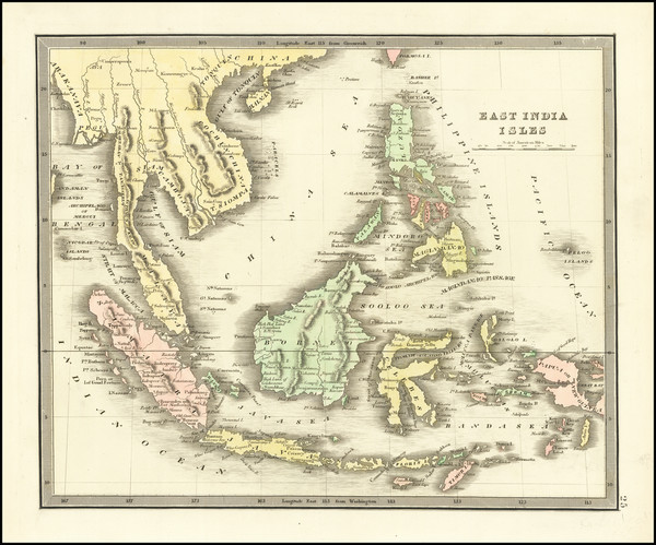 61-Philippines, Indonesia and Thailand, Cambodia, Vietnam Map By Jeremiah Greenleaf