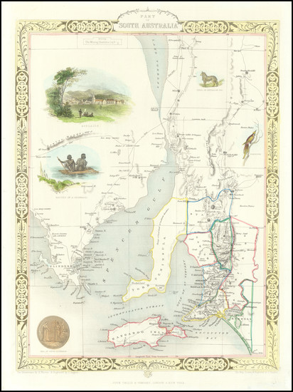 55-Australia Map By John Tallis