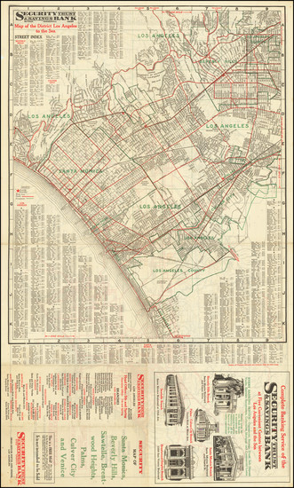 31-Los Angeles Map By The Clason Map Company