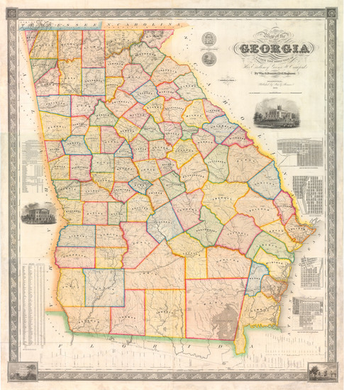 74-Georgia Map By William G. Bonner