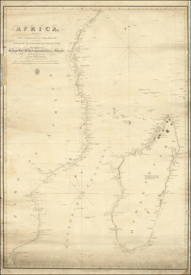 52-East Africa and African Islands, including Madagascar Map By W. F. W. Owen