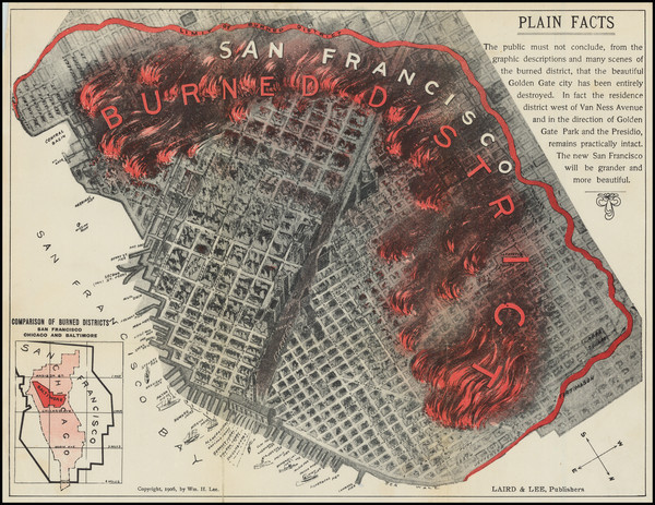 94-San Francisco & Bay Area Map By Laird & Lee