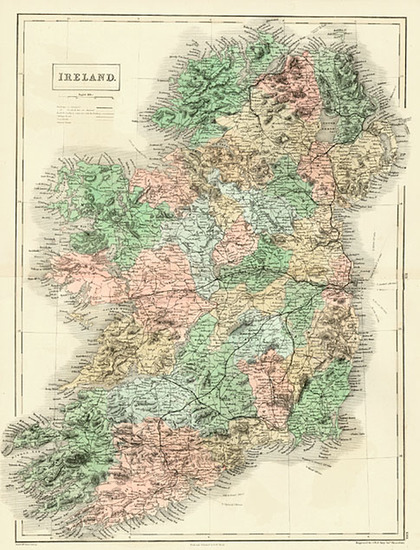 64-Europe and British Isles Map By Adam & Charles Black