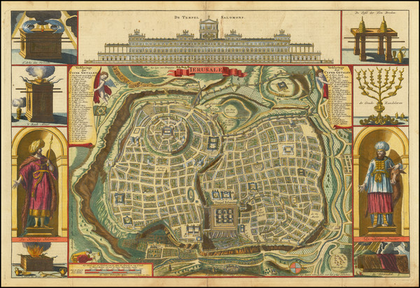 98-Jerusalem Map By Jan Van Jagen