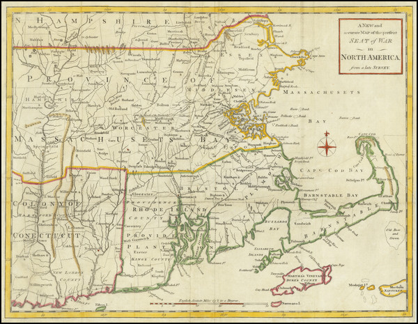 32-New England, Massachusetts, New Hampshire, Rhode Island and Vermont Map By Universal Magazine