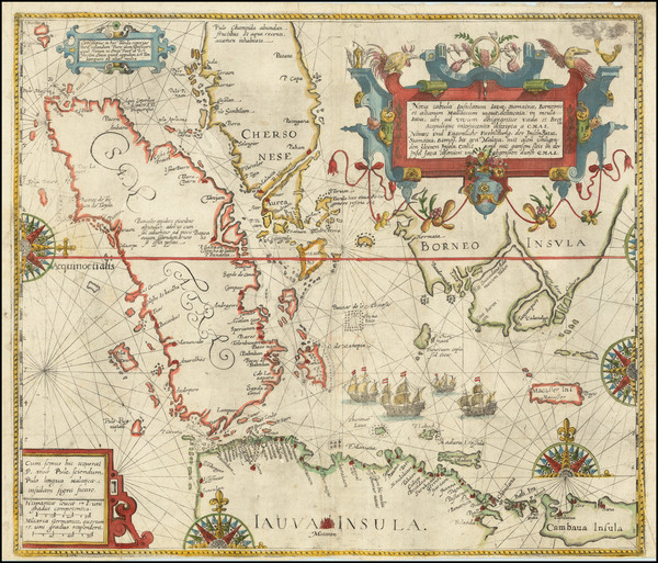 75-Southeast Asia, Singapore, Indonesia and Other Islands Map By Theodor De Bry