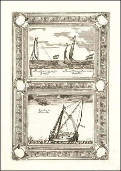 5-Curiosities and Naval & Marine Map By Vincenzo Maria Coronelli