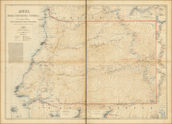 79-East Africa Map By Enrique  d'Almonte y Muriel