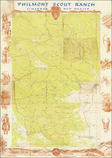 10-New Mexico Map By Albert Hirschfeld