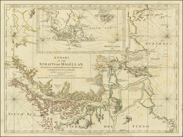 20-Polar Maps, Argentina and Chile Map By Robert Sayer  &  John Bennett