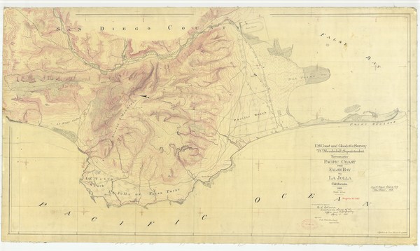 19-San Diego Map By U.S. Coast & Geodetic Survey