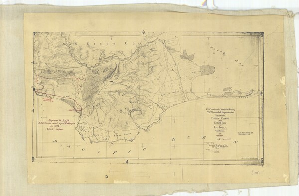 71-San Diego Map By U.S. Coast & Geodetic Survey